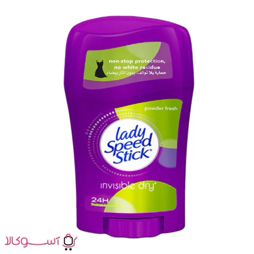 استیک ضد تعریق زنانه لیدی اسپید استیک مدل powder fresh وزن 40 گرم