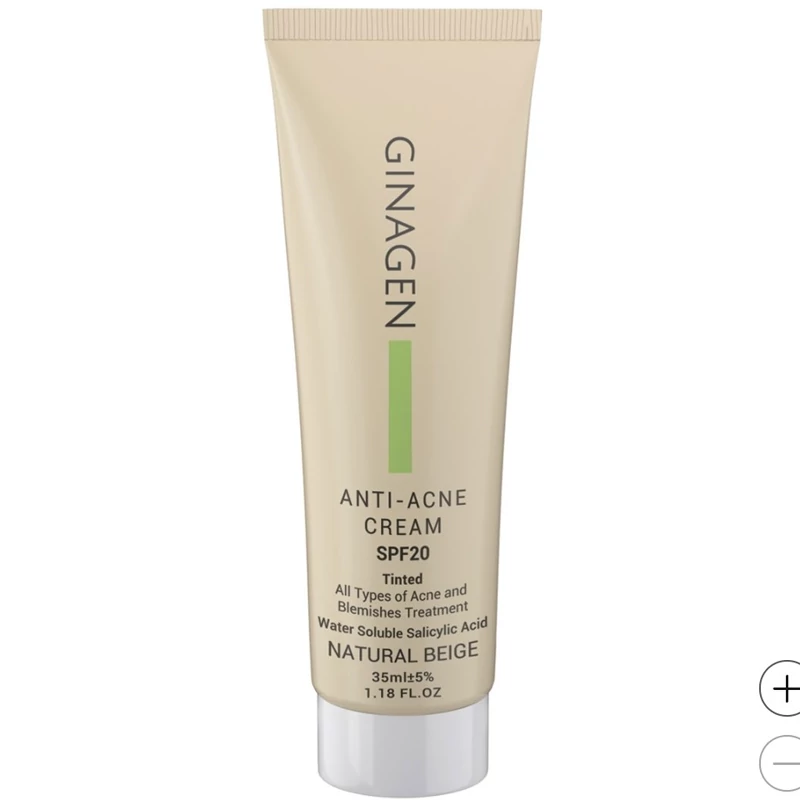 کرم ضد جوش رنگی ژیناژن حجم 35 میلی لیتر - بژ طبیعی