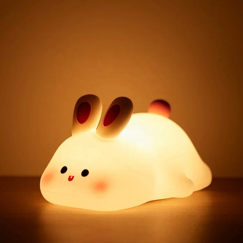 چراغ خواب سیلیکونی خرگوش خوابیده