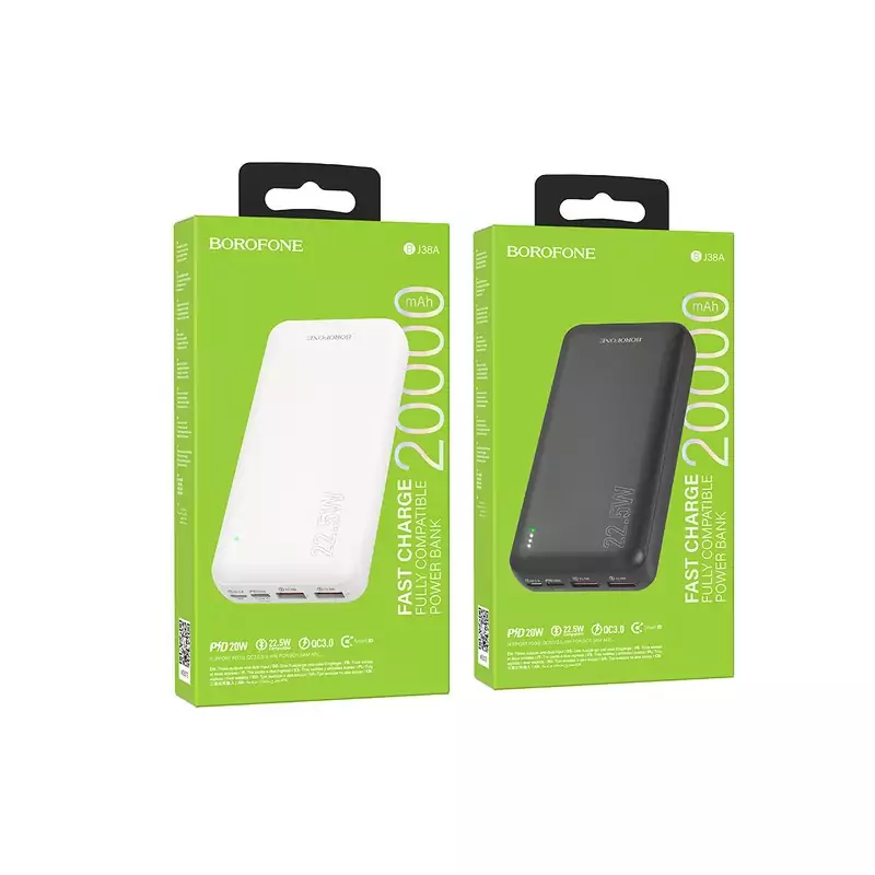 پاوربانک بروفون مدل  BJ38A ظرفیت 20000MAH