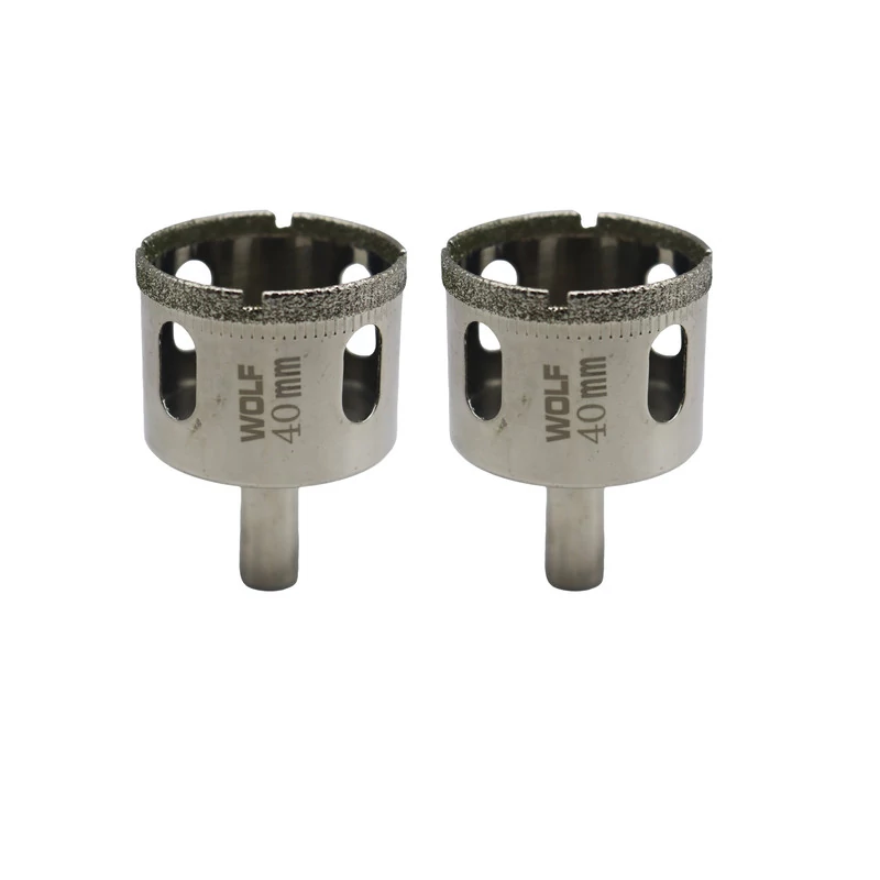 مته گرد بر شیشه ولف مدل YP-040 سایز 40 میلی متر مجموعه 2  عددی