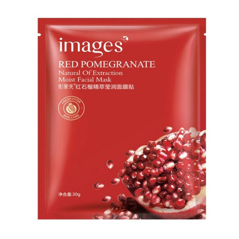 ماسک ورقه ای صورت  انار (شاداب کننده پوست صورت)