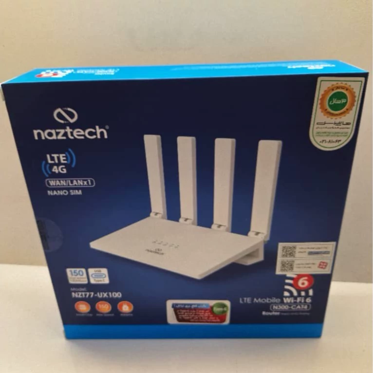 مودم 4G LTE نزتک مدل 77UX100(پس کرایه)