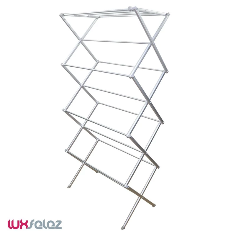 بندرخت دیاموند مدل آکاردئونی تمام آلومینیوم 4طبقه