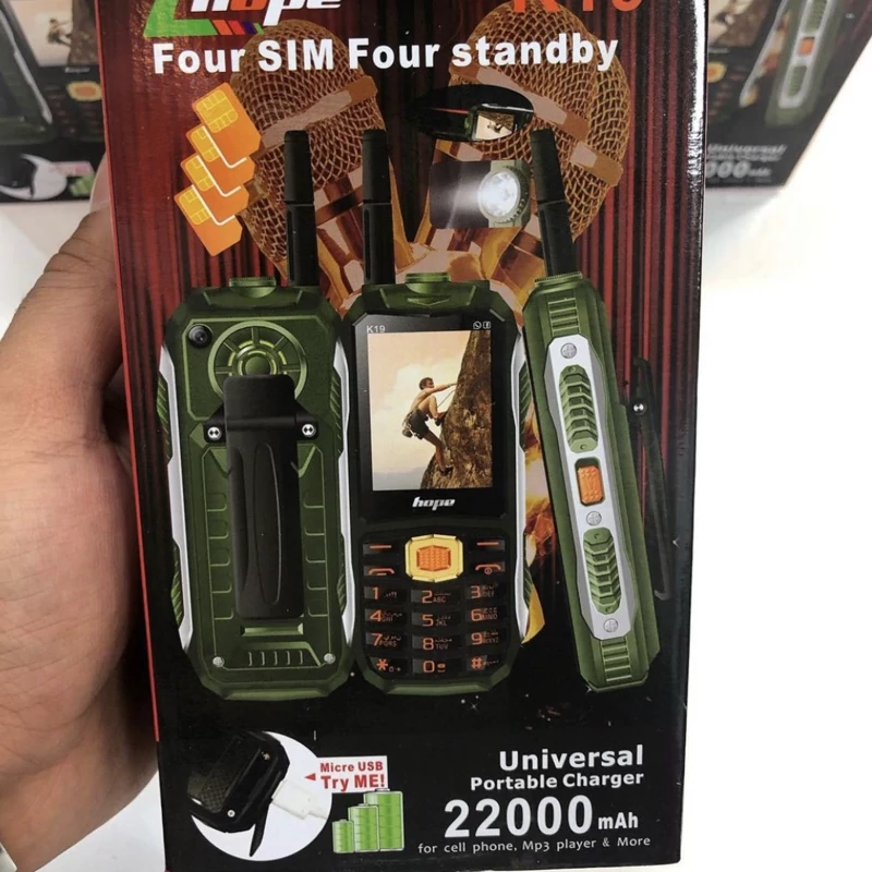 گوشی موبایل ارتشی هوپ hope k19 با کد فعالسازی
