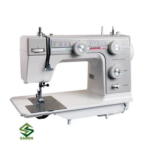 چرخ خیاطی ژانومه مدل393Aبا گارانتی شرکتی ژانومه(هزینه ارسال پس کرایه با خریدار محترم هست)