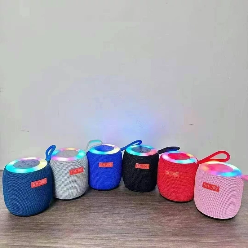 اسپیکر شارژی مدل HS309  مشخصات محصول کامل نخی رنگی   رقص نور دار   رنگ بندی کامل