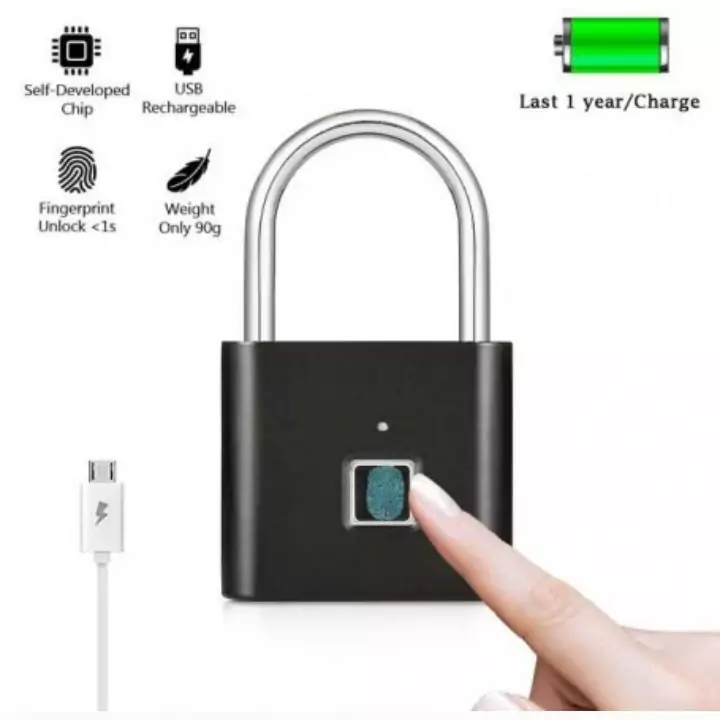 قفل آویز اثر انگشتی هوشمند