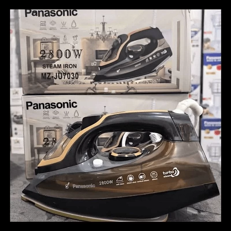 اتو بخار دستی پاناسونیک 2800وات حرفه ای کف سرامیک مدل 7030