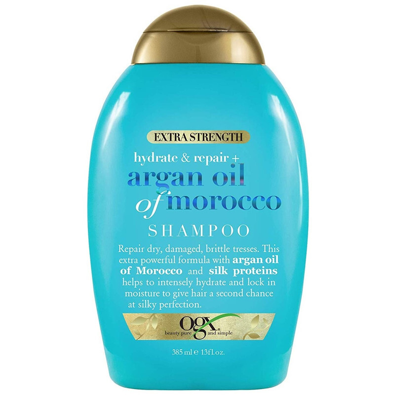 شامپو اوجی ایکس مدل روغن آرگان مراکشی حجم 385 میلی لیتر