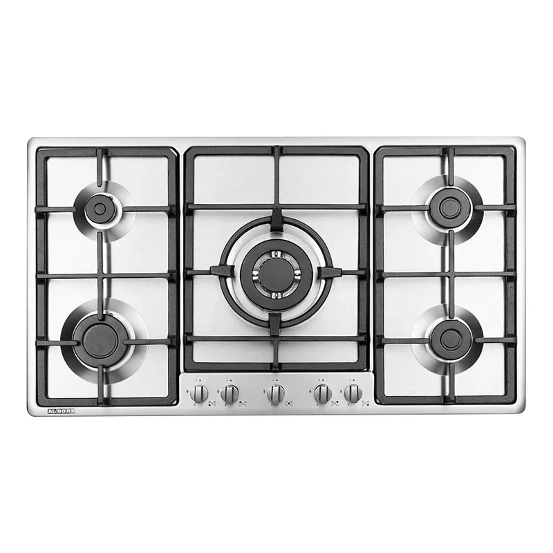 اجاق گاز پنج شعله مدل S5952 استیل البرز (پس کرایه)