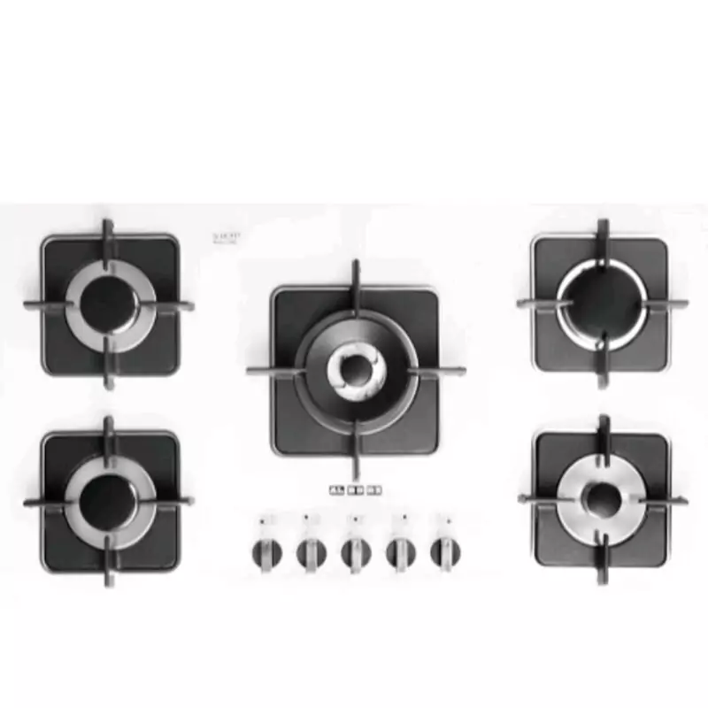 اجاق گاز پنج شعله‌ مدل G5910W سفید استیل البرز