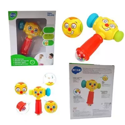 اسباب بازی چکش جغجغه ای موزیکال هولی تویز Hola Toys مدل 3115