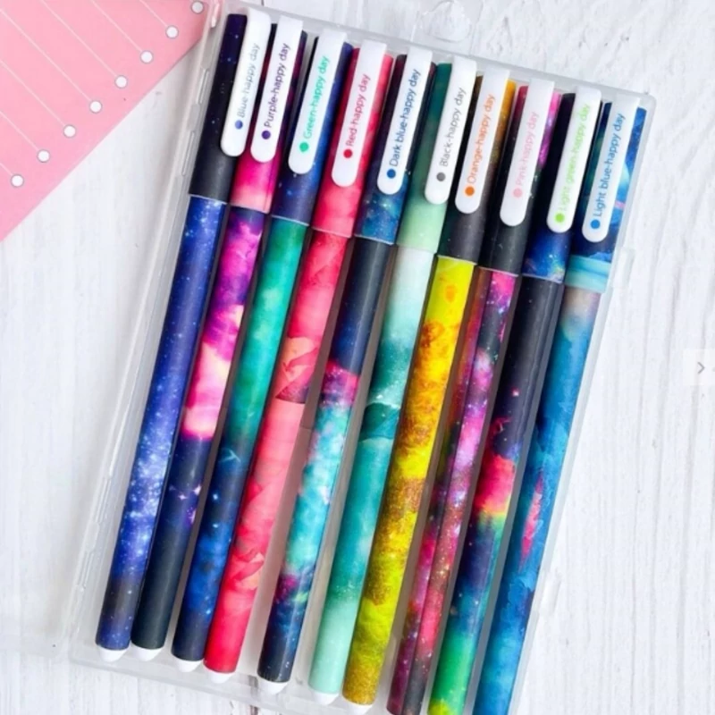 پک روان نویس ده عددی هپی دی طرح کهکشانی