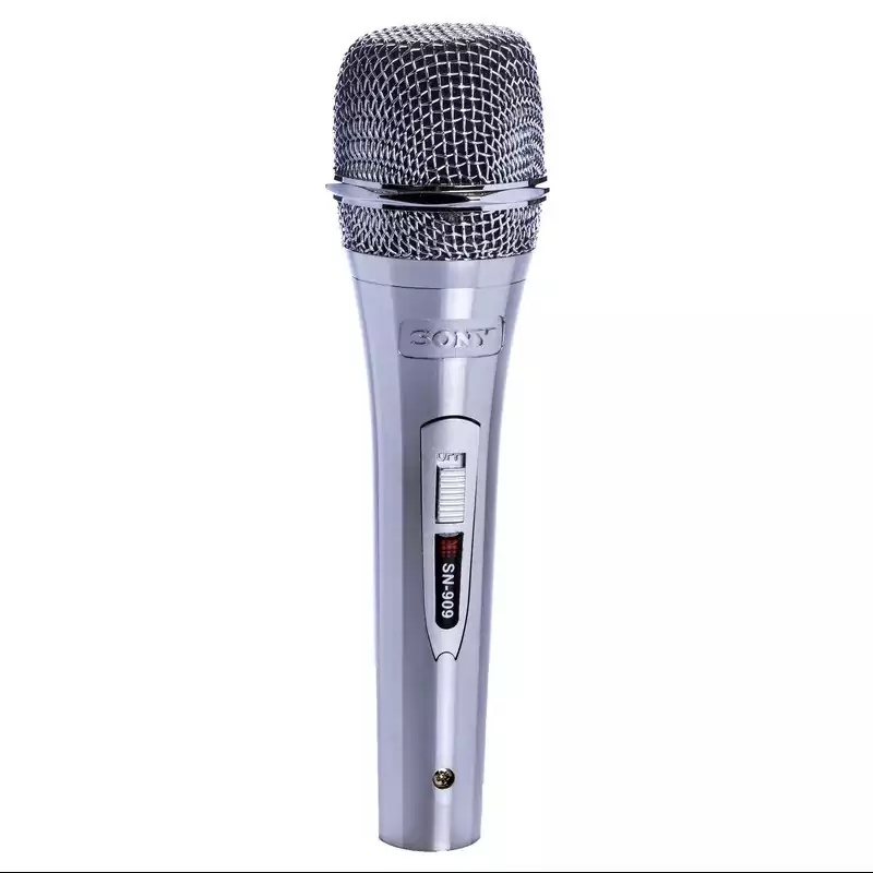 میکروفون سونی دارای بدنه فلزی و با کیفیت صدای عالی و با سیم بلند 