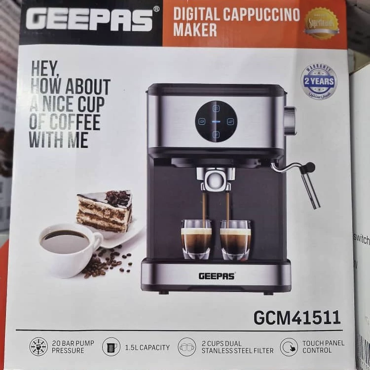 اسپرسوساز جیپاس مدل GCM41511 Geepas