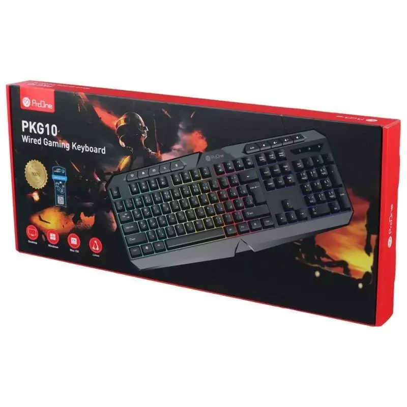 کیبورد گیمینگ پرووان مدل PKG10 (پس کرایه)