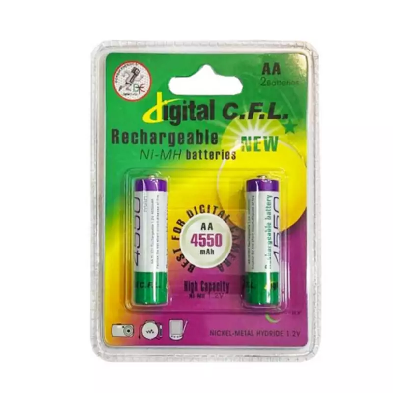 باتری قلمی قابل شارژ سی.اف.ال مدل 4550 بسته 2 عددی