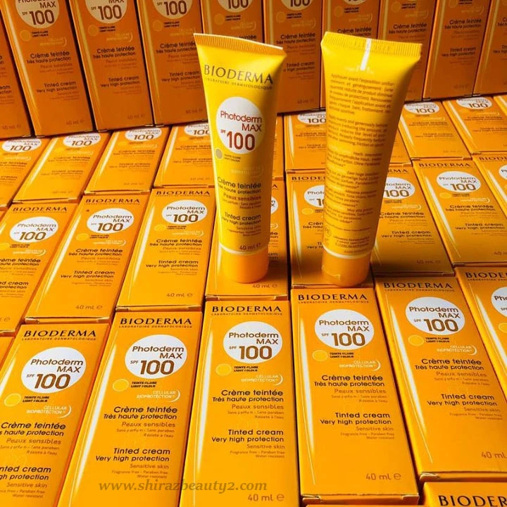کرم ضدآفتاب رنگی بیودرما اصل Spf100 فتودرم مکس ( ضدآفتاب بیودرما )