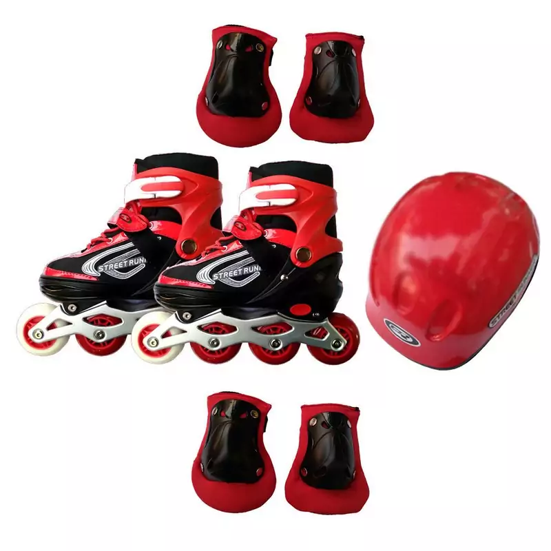 اسکیت کفشی استریت رانر مدل 001 به همراه کلاه و لوازم ایمنی اسکیتمدل 1