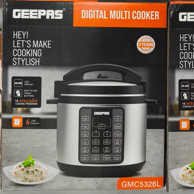 پلوپز/ زودپز 6 لیتری جیپاس مدل GMC5326N