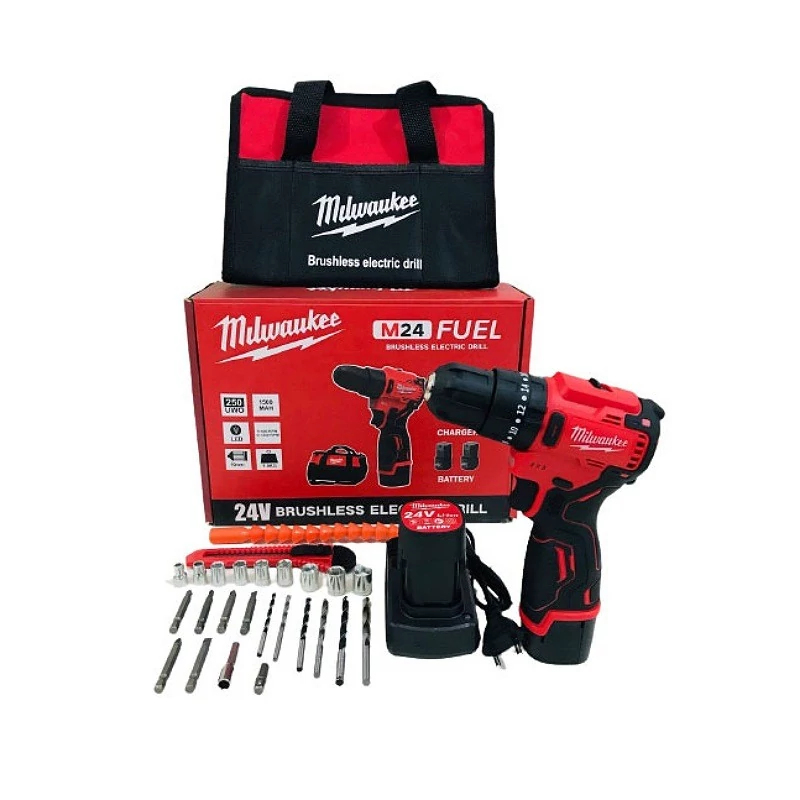 دریل شارژی میلواکی 24 ولت مدل M24