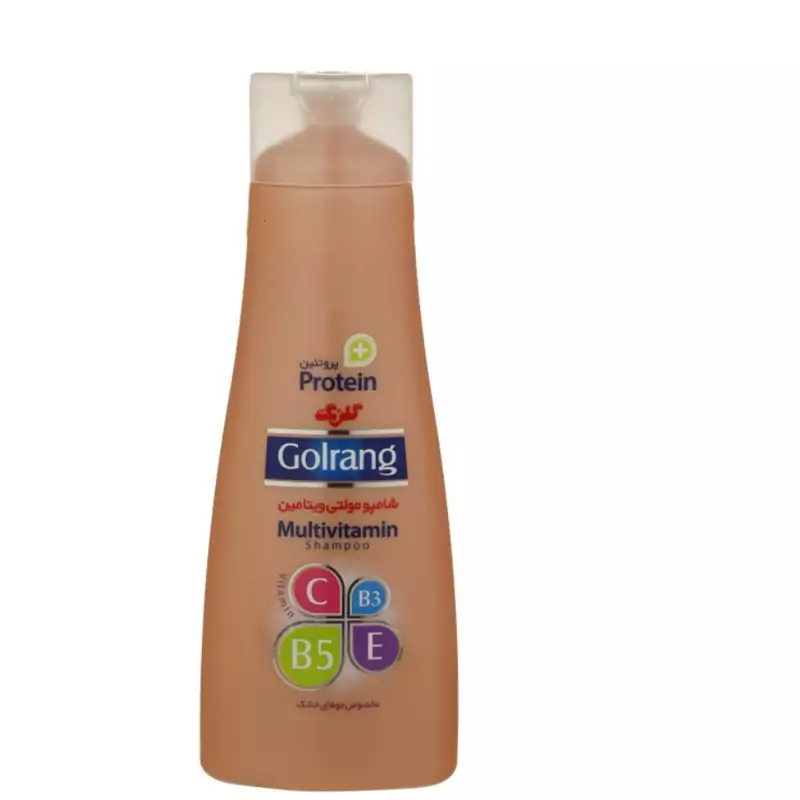 شامپو گلرنگ مولتی ویتامین و پروتئین مناسب مو خشک وزن 400 گرم