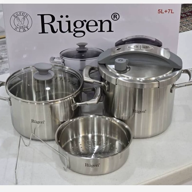 زودپز دوقلو روگن مدل Ru-6030 استیل آلمان 