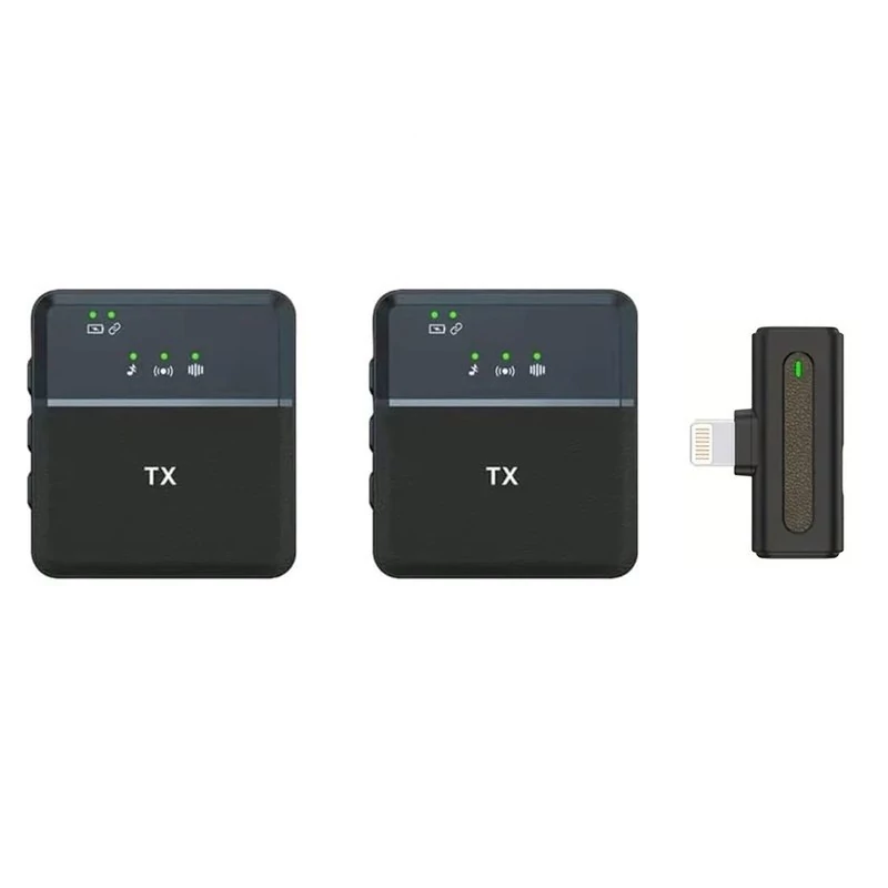 میکروفون یقه ای 2تایی SX8 اصلی نویزکنسلینگ بهمراه تبدیل Type C و lightening دو کاربره آیفونی قیمت عالی