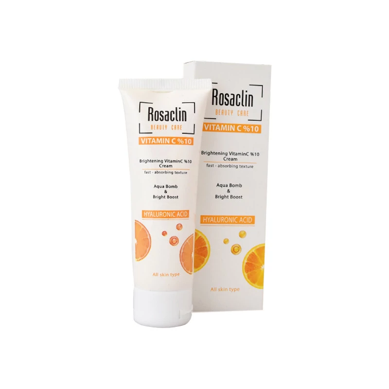 ژل کرم آبرسان روشن کننده ویتامین سی رزاکلین 75 میلی لیتر