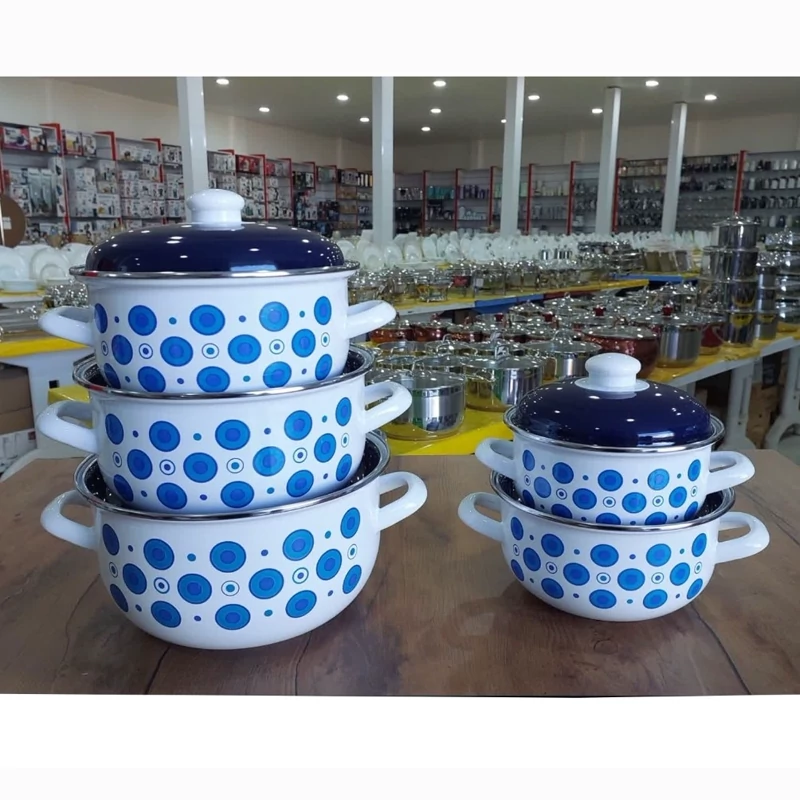 ست قابلمه لعابی 10 پارچه ساواشان ترکیه مدل 1117