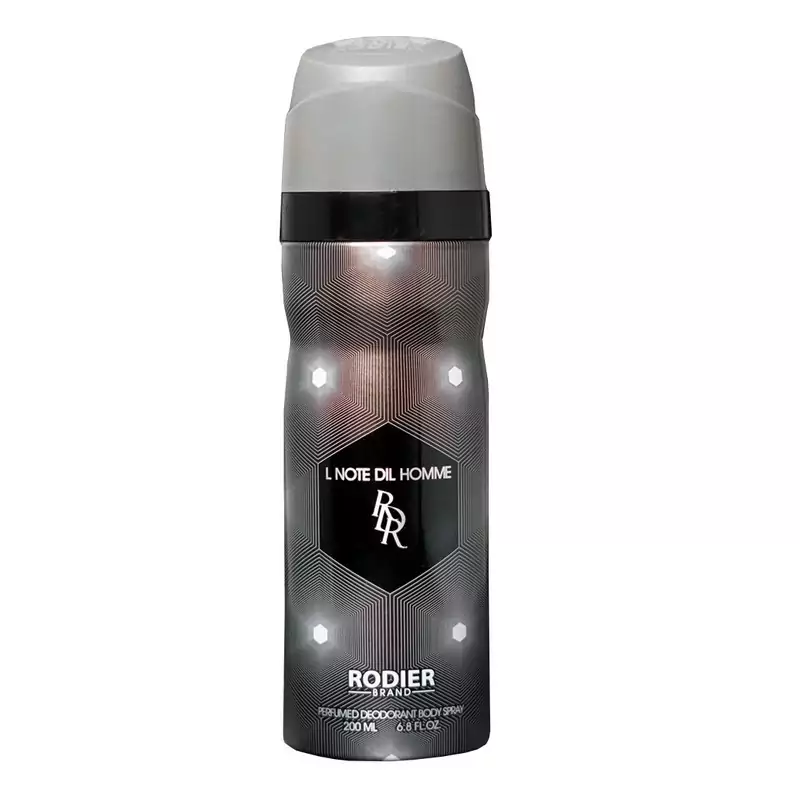 اسپری بدن مردانه رودیر مدل لانوت دیل هوم L note dil homme حجم 200 میل - 4020103016