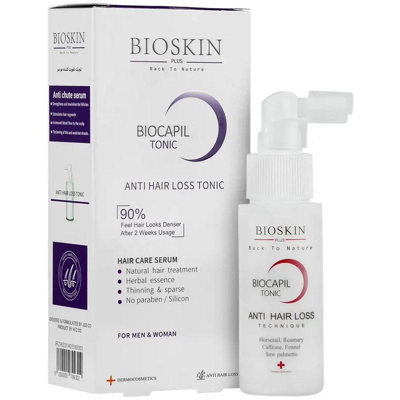 سرم ضد ریزش مو بایو اسکین پلاس 60 میلی لیتر