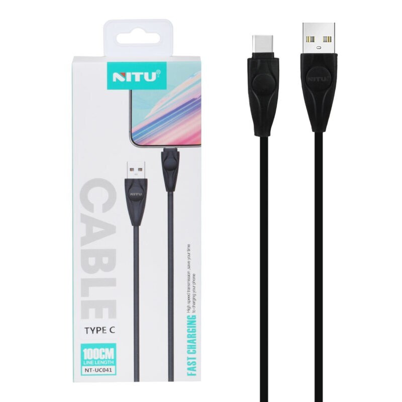 کابل شارژ Type-C NITUمدل UC041- مشکی