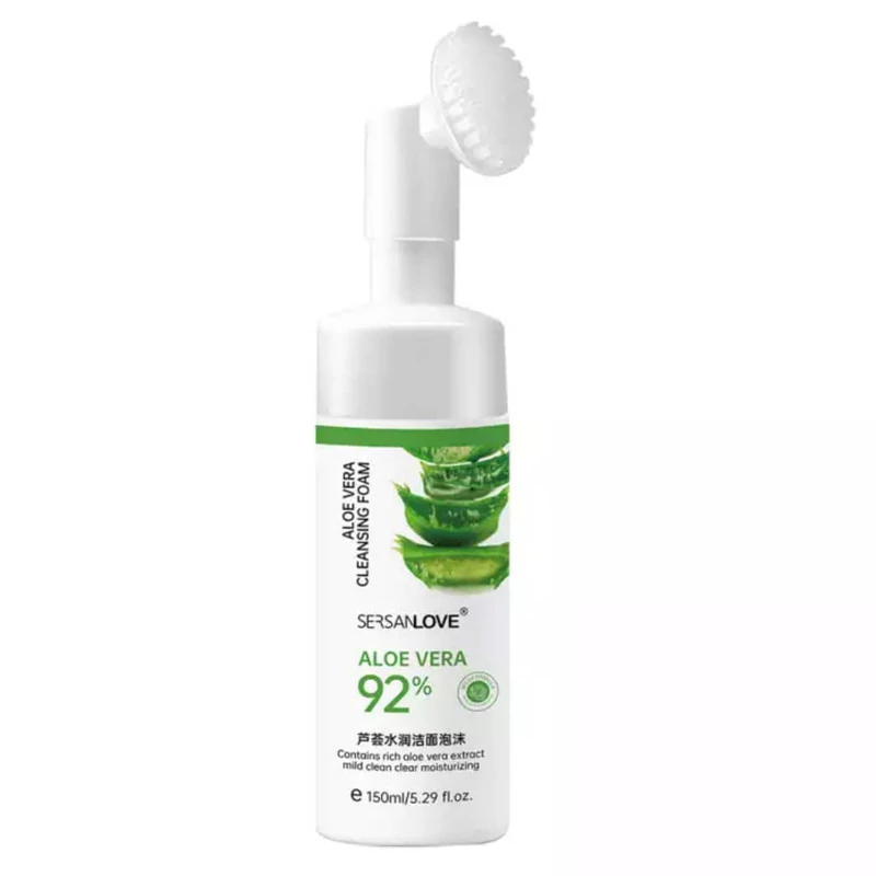 فوم شستشو صورت سرسان لاو مدل آلوئه ورا حجم 150 میلی لیتر
