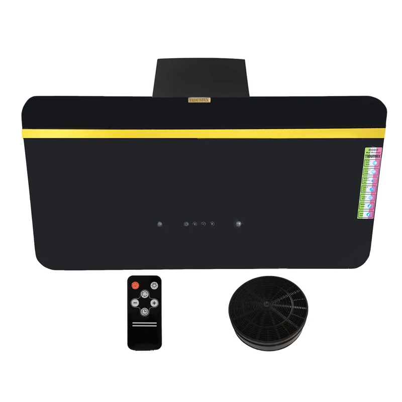 هود آشپزخانه مورب لمسی تیدومکث مدل درسا طلایی