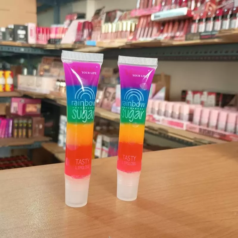 برق لب مدل رنگین کمانی