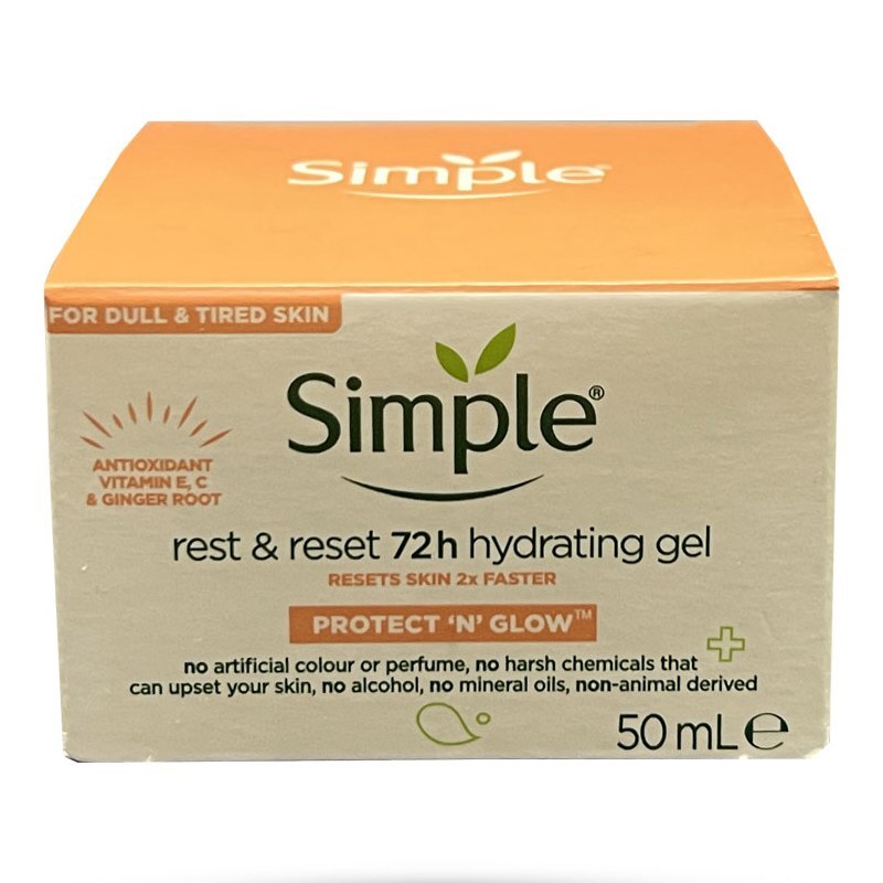 ژل کرم آبرسان 72 ساعته سیمپل (پس کرایه)