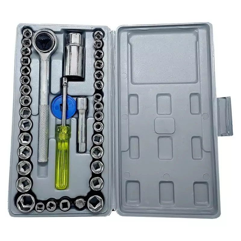 ست کامل جعبه بکس 40پارچه aiwa 40 آیوا تیکه آچار بوکس ریز achar box