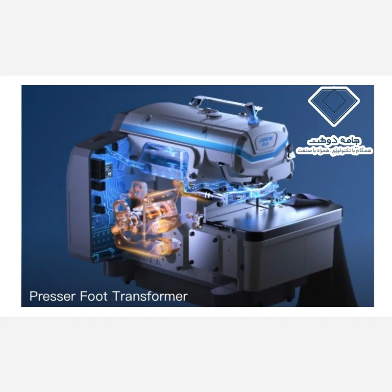 چرخ خیاطی سردوز زیگزال شش نخ جک هوش مصنوعی  مدل C6-6 آکبند (پس کرایه)