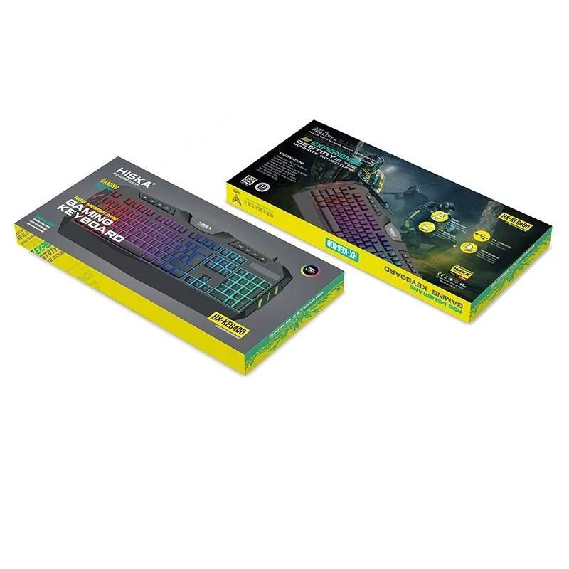 کیبورد گیمینگ هیسکا مدل HK-KEG400