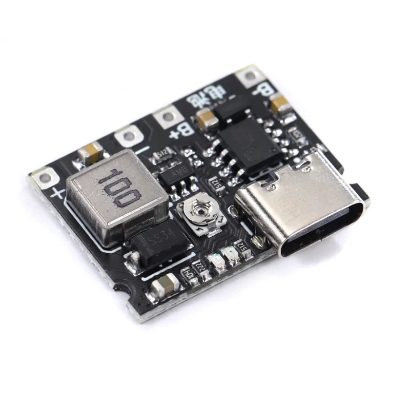 ماژول شارژر باتری لیتیومی 1 آمپر TP4056 با ورودی USB TYPE-C مدل LX-LCBST