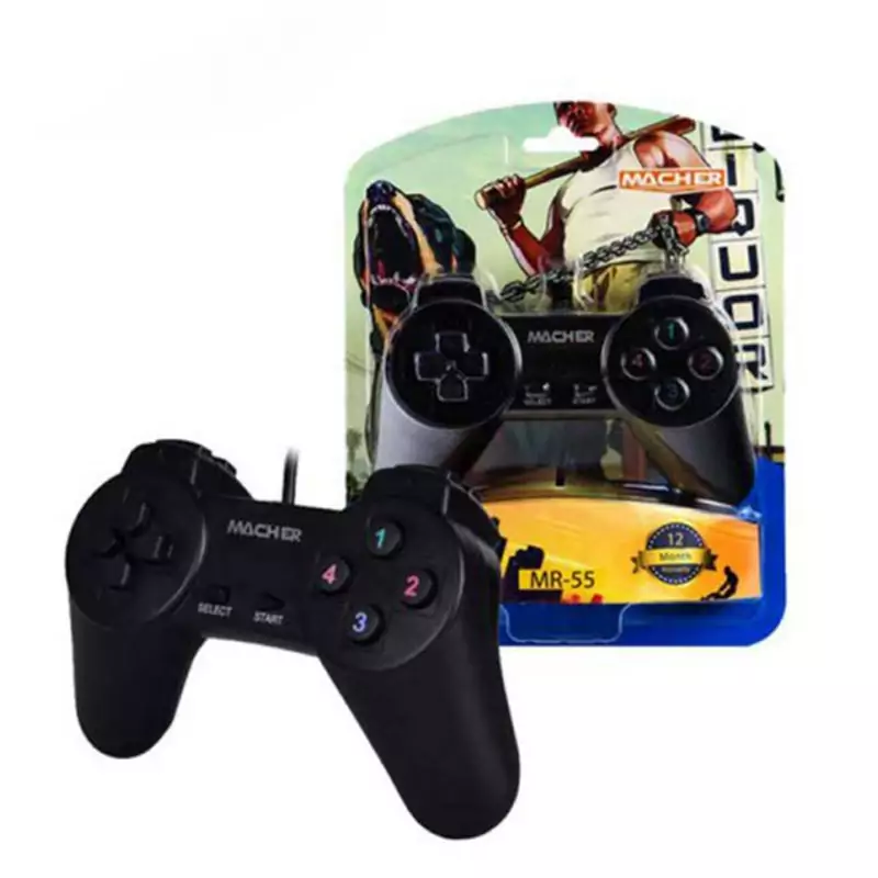 دسته بازی تک ساده مارک مارچر MR-55 رنگبندی قرمز  و آبی