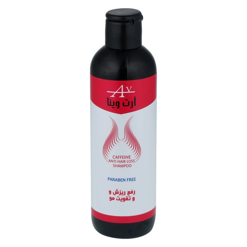 شامپو تقویت کننده و ضد ریزش مو آرت وینا مدل کافئین حجم 250 میلی لیتر