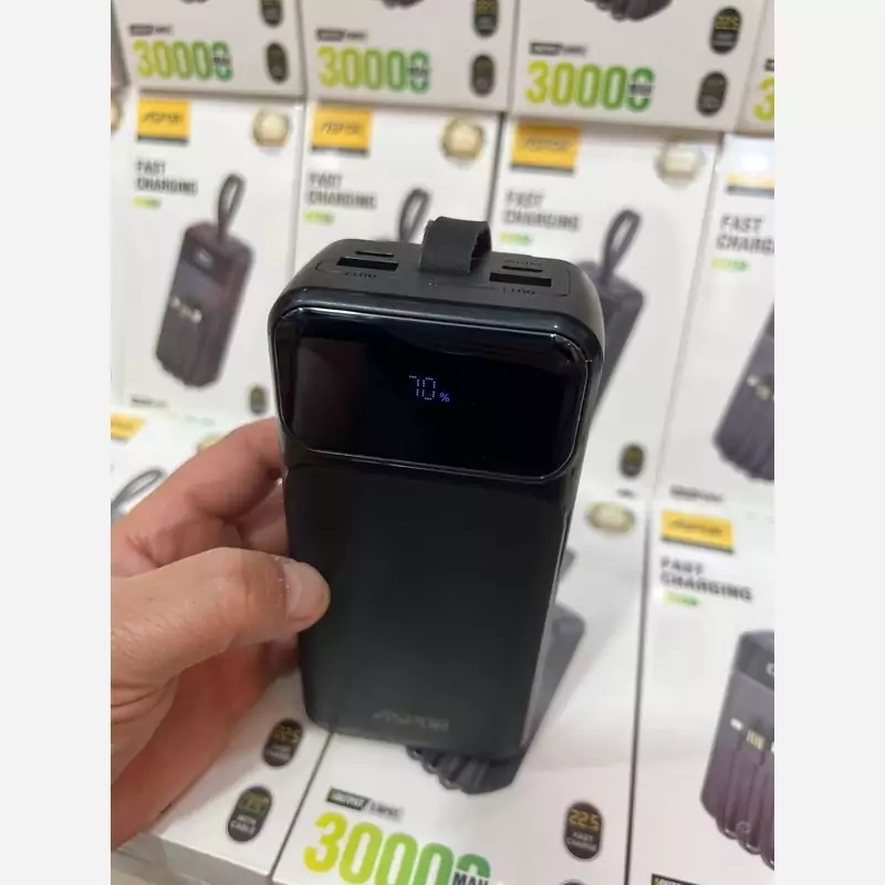 پاوربانک 30000 ASPOR مدلA317 با گارانتی 6 ماە اورجینال فست شارژ صفحە دیجیتالی