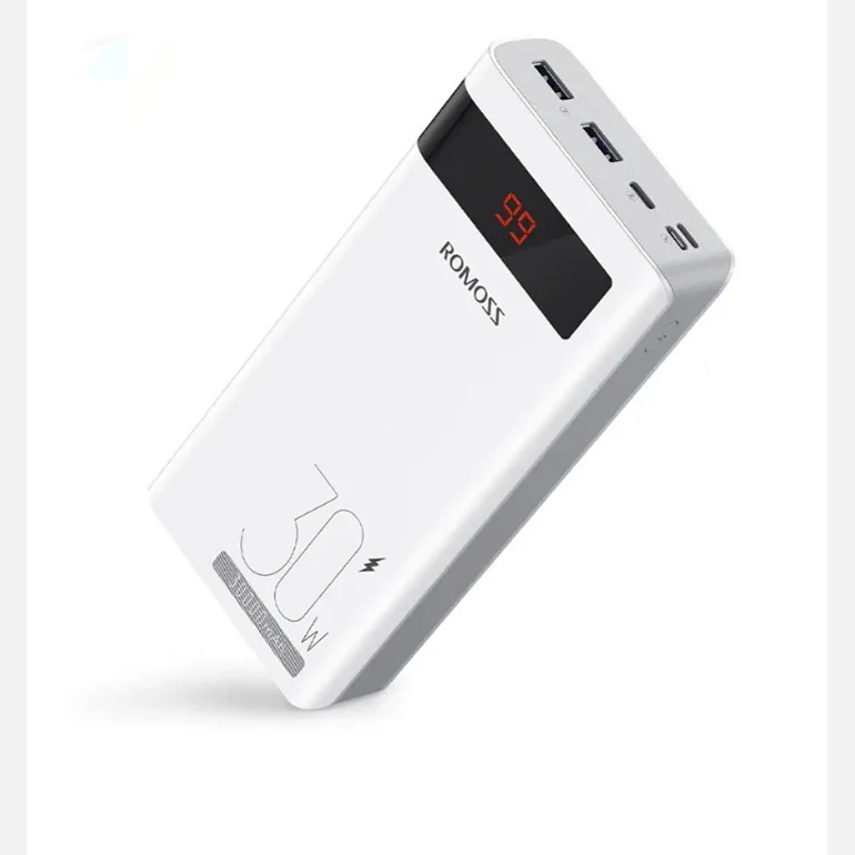 پاوربانک روموس مدل PHP30-892 ظرفیت 30000 میلی آمپر ساعت توان 30 وات