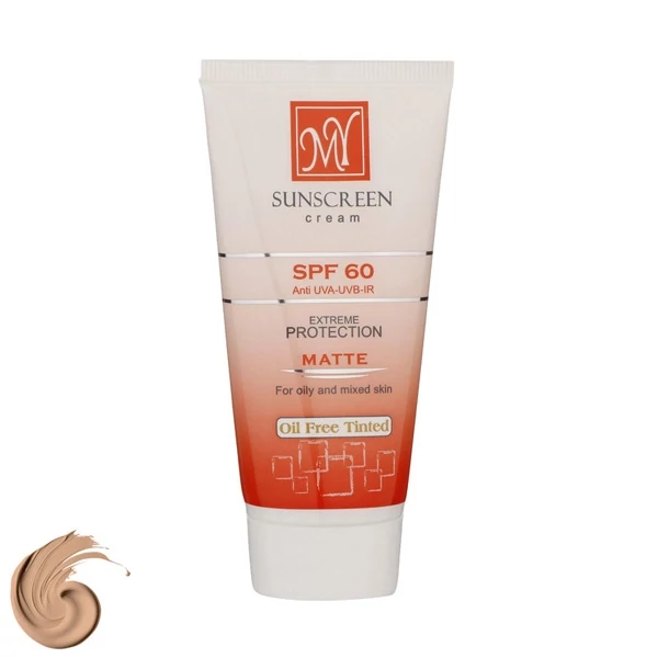 ضدآفتاب فاقد چربی کرم پودری رنگی My مای مدل SPF60
