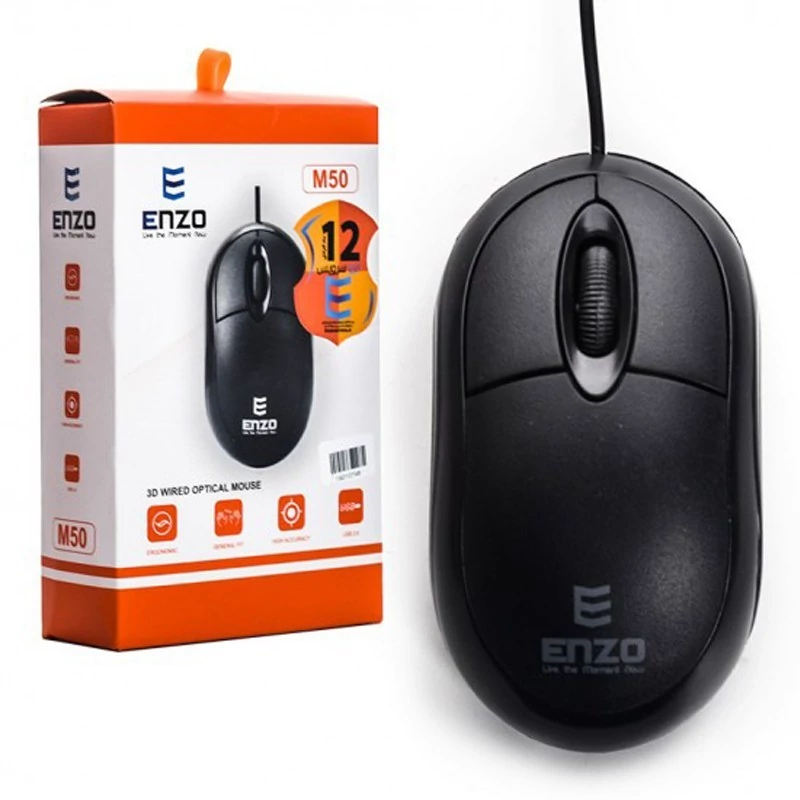 موس سیمی ENZO مدل M50 مخصوص تمام سیستم ها