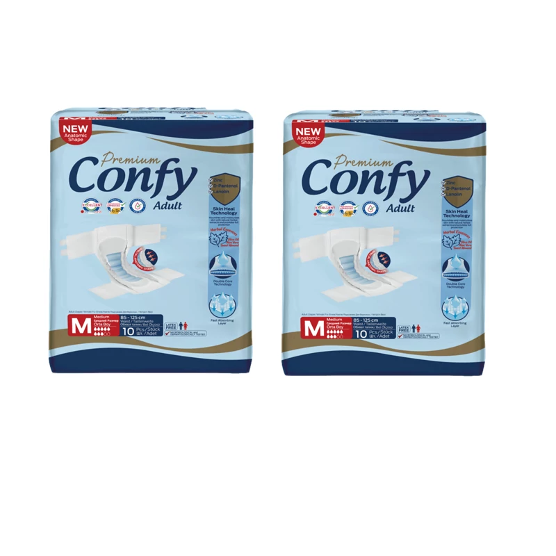 پوشک بزرگسال کانفی متوسط . پوشینه بزرگسال confy سایز متوسط