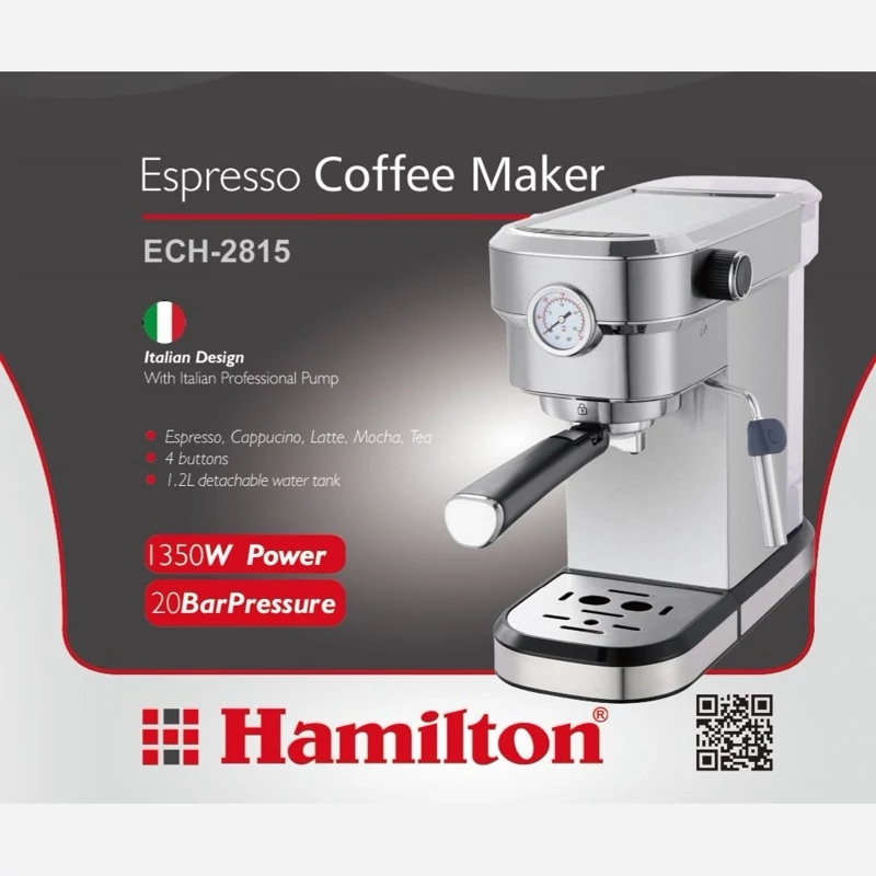 اسپرسو ساز همیلتون مدل2815 (حتما قبل از ثبت سفارش موجودی بگیرید)